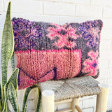 Pink and Purple Vintage Berber Pillow