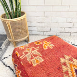 Crimson Moroccan Floor Cushion