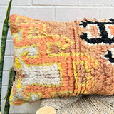 Orange and Yellow Vintage Berber Pillow