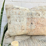 Faded Rust and Cream Vintage Berber Pillow