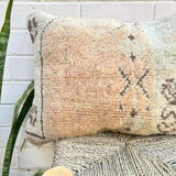 Beige and Brown Vintage Berber Pillow