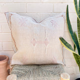 Stone with Rust and Pink Cactus Silk Cushion