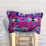 Purple and Blue Vintage Berber Pillow