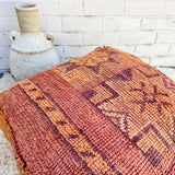 Rust and Orange Moroccan Floor Cushion