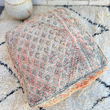 Pale Pink and Blue Moroccan Floor Cushion