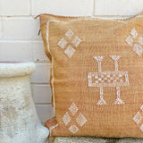 Faded Rust with White Cactus Silk Cushion