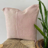 Faded Pink Cactus Silk Cushion