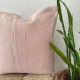 Faded Pink Cactus Silk Cushion