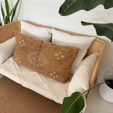 Faded Chocolate Lounger Cactus Silk Cushion