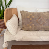 Dusty Grey Lounger Cactus Silk Cushion