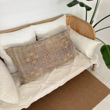 Dusty Grey Lounger Cactus Silk Cushion
