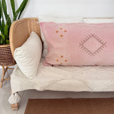Faded Pink Lounger Cactus Silk Cushion