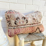 Light Peach and Beige Vintage Berber Pillow