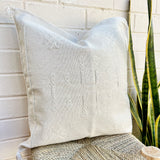 Stone with White Cactus Silk Cushion