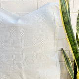 Stone with White Cactus Silk Cushion