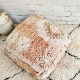 Oat and Rust Moroccan Floor Cushion