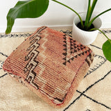 Moroccan Pink and Brown Moroccan Floor Cushion