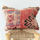 Apricot and Beige Vintage Berber Pillow