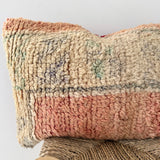 Faded Apricot and Sand Vintage Berber Pillow