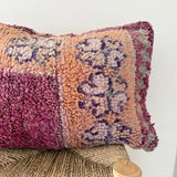 Purple and Peach Vintage Berber Pillow