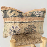 Sand and Faded Apricot Vintage Berber Pillow