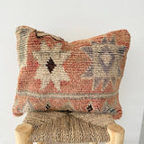 Faded salmon and lilac Vintage Berber Pillow