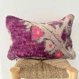 Purple and Pink Vintage Berber Pillow