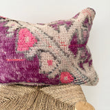 Purple and Pink Vintage Berber Pillow