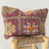 Purple and Beige Vintage Berber Pillow