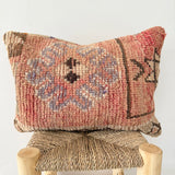 Salmon and Beige Vintage Berber Pillow