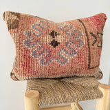 Salmon and Beige Vintage Berber Pillow