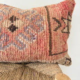 Salmon and Beige Vintage Berber Pillow