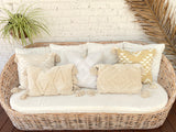 Cove - White Woven Cushion Cover