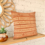 Rust Mud Cloth Inspired Cushion Cover