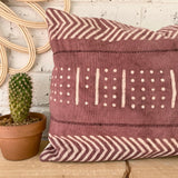 Grape Lumbar Mud Cloth Inspired Cushion