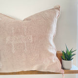 Very faded Pink Cactus Silk Cushion