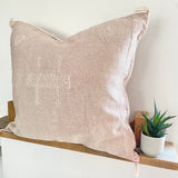 Very faded Pink Cactus Silk Cushion