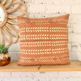Rust Mud Cloth Inspired Cushion Cover
