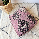 Faded Lilac and Lavender Moroccan Floor Cushion