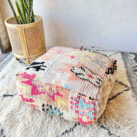Rainbow Moroccan Floor Cushion