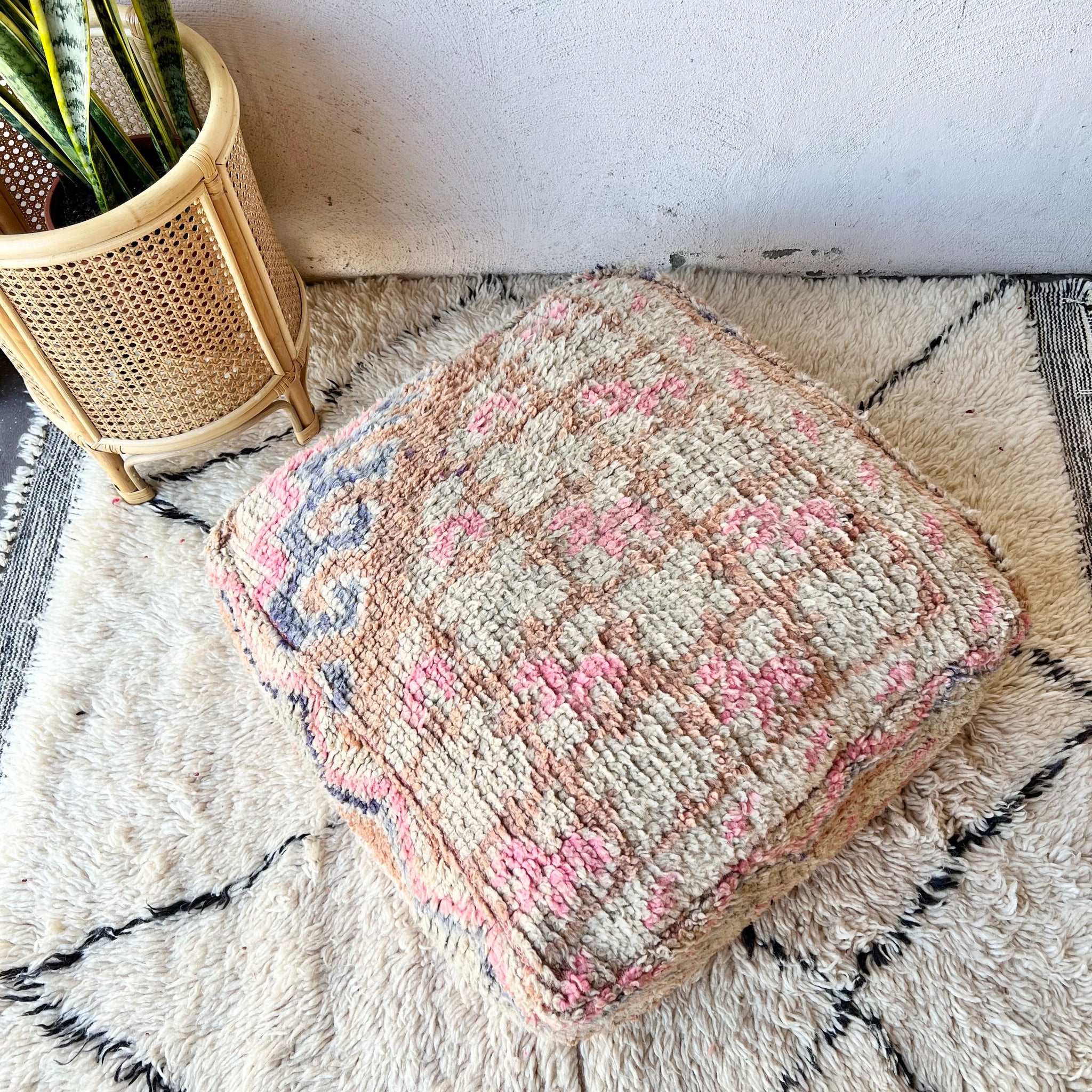 vintage floor cushion トロピカルピンク 【公式通販】